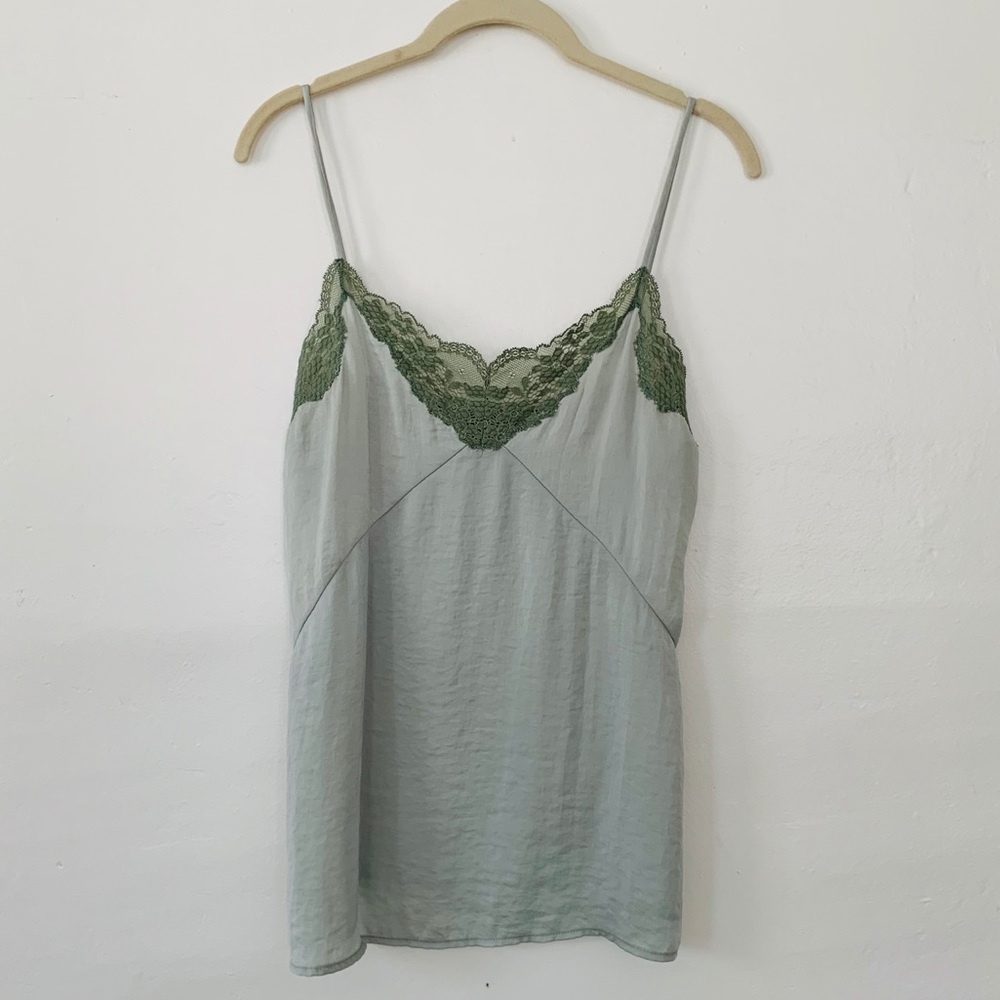 Zara Satin Lingerie Inspired Sleeveless Blouse